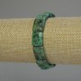Armband Afrikanischer Türkis – rechteckig, Durchmesser 16 × 12 mm +/-, Länge ca. 18 cm +/- Stretch
