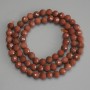 Perlen aus synthetischem Aventurin – Goldener Sand, facettierte Kugeln 6 mm ± auf Schnur, Länge ca. 39 cm
