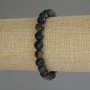 Armband Sonnenobsidian, Naturstein, facettierte Kugeln, Durchmesser ca. 8 mm, Länge 18 cm (Stretch)