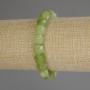 Armband aus Chrysolith Olivin, facettierte Würfel, Durchmesser ca. 8,5 mm, Länge 18 cm (Stretch)