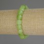 Armband aus Chrysolit Olivin, facettierte Würfel, 8×8 mm, Länge 18 cm (Stretch)