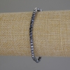 Terahertz-Armband mit facettierten Würfeln, 3×3 mm, Länge ca. 18 cm, Stretcharmband