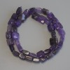 Sonderangebot! Amethyst-Perlen, facettierte Würfel, Durchmesser 9–10 mm, Länge ca. 40 cm, auf Faden