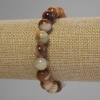 Onyx-Armband, glatte Kugeln, Durchmesser ca. 10 mm, Länge ca. 18 cm (Stretch)