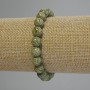 Armband aus Serpentin, glatte Kugeln Ø 8 mm, Länge ca. 18 cm (Stretch)