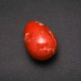 Dekoratives Ei aus rotem Jaspis, Durchmesser ca. 40 x 30 mm