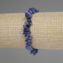 Sodalit-Krümel-Armband, Durchmesser ca. 5–12×3 mm, Länge ca. 18 cm, Stretch