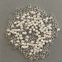 Crimp-Fixierungen «zakhipi», Durchmesser 3 mm, Metallfarbe Silber, Packung 300 Gramm
