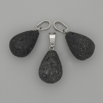 Anhänger Lavatroppel 19×13 mm ±, Länge ca. 29 mm ±