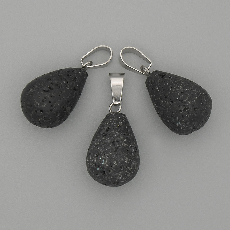 Anhänger Lavatroppel 19×13 mm ±, Länge ca. 29 mm ±