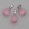 Katzenauge-Tropfen-Anhänger Rosafarbene 19×13 mm ±, Länge 29 mm ±