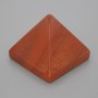 Pyramide als Souvenir aus rotem Jaspis, Länge 38×38 mm ±, Breite 33 mm ±
