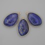 Anhänger Lapislazuli in goldfarbener Fassung 21×35 mm+