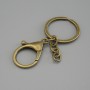 Basis für Schlüsselanhänger mit zwei Befestigungen 33×24 mm ± und Ring, Durchmesser 3 cm, Länge 7 cm