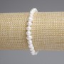 Armband aus Süßwasserperlen 6–7×6–6 mm, Länge ca. 18 cm, Stretch-Armband