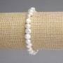 Armband aus Flussperlen 9×8 mm, Länge ca. 18 cm, Stretcharmband