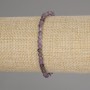 Armband Amethyst facettierte Kugel, Durchmesser 4 mm+-, Länge 18 cm +-, Stretch
