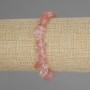 Armband aus Chalzedon-Chips, Durchmesser 6–9×3,5 mm, Länge 18 cm, elastisch