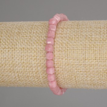 Turmalin-Armband mit facettierten Würfeln, Kantenlänge ca. 5 x 5 mm, Länge ca. 18 cm, elastisches Band