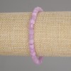 Armband aus Kunzit, facettierte Würfel, Durchmesser ca. 5 × 5 mm, Länge ca. 18 cm, elastisches Stretchband