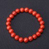Schwammkorallenarmband mit glatten Kugeln, Durchmesser 8 mm, auf Elastikband