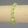 Armband aus Chrysolith Olivin, facettierte Körner 9×8 mm, Seed-Beads ca. 3 mm, Länge ca. 18 cm, Stretch