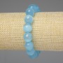 Armband aus blauem Katzenauge – glatte Kugeln 12 mm, Länge ca. 18 cm, Stretcharmband