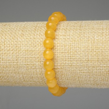 Armband aus gelbem Katzenauge 8 mm