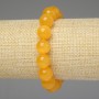 Armband Gelbes Katzenauge – glatte Kugeln 12 mm ±, Länge ca. 18 cm, elastisch