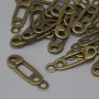 Anhänger 'Nadel' bronzefarben, Durchmesser ca. 23×7 mm, Loch im Ohr ca. 2,2 mm, Verpackung 22 Stück