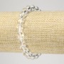 Bergkristall-Armband, glatte Kugeln, Durchmesser ca. 8 mm, Länge ca. 18 cm, Elastikarmband