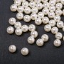 Acryl-Perlen mit Perlglanz, weiß, Durchmesser 12 mm, 0,5 kg ± 1000 Stück