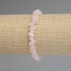 Rosenquarz-Chips-Armband 8–9 × 3–5 mm ±, Länge ca. 18 cm, elastisches Armband