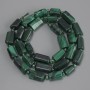 Malachit-Facettenperlen, Durchmesser 10–12×6–6 mm, 5 mm ± Perlen, 3 mm ± Seedperlen, Länge 39 cm ± auf Schnur