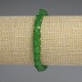 Armband aus facettiertem Chrysopras, Würfelperlen, Ø 6,5×6,5 mm, Länge ca. 18 cm, Stretch