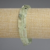 Prehnit-Armband, rechteckige Glieder, Maße 16 × 12 mm, Länge ca. 18 cm, Stretcharmband