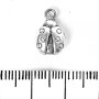 Schmuckzubehör Anhänger Marienkäfer 14×9 mm, Verpackung 20 g ±14 Stück