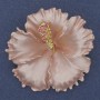 Brosche/Anhänger Petunienblüte rosa mattierte Emaille rosa Strasssteine goldfarbenes Metall 51×51 mm+