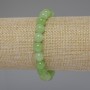 Armband aus Chrysolith Olivin – glatte Kugeln, Durchmesser 8 mm ±, Länge 18 cm Stretch