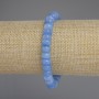 Aquamarin Rondell-Armband, Durchmesser ca. 8×4,5 mm, Länge ca. 18 cm, Stretcharmband