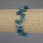 Armband aus Apatit, facettierte Perlen in Schmetterlingsform, Durchmesser ca. 11–16 × 6–8 mm, Seed-Beads ca. 3 mm, Länge ca. 18 cm, Stretcharmband