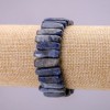 Sodalit-Stäbchenarmband, Durchmesser ca. 6 × 20 mm (±), Länge ca. 18 cm, elastische Schnur