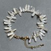Armband aus Barockperlen 10-13×4-5 mm ±, Länge 18 cm + 5 cm Verlängerungskette