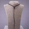 Schwarze Halskettenschnur, 60 cm