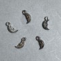 REDUZIERT! Schmuckzubehör Anhänger Mond Kunststoff Farbe Dunkelsilber, Abmessungen 15×7, 5×4, 5 mm ± Lochdurchmesser ca. 2 mm ± Verpackung 0,5 kg