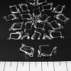 Schmuckzubehör Ohrhaken mit englischem Verschluss „Träne“ 50 ± Paare 14 × 10 mm + silberfarbiges Metall