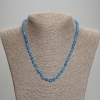 Kette aus facettiertem Apatit, Körner 6×5 mm, Länge ca. 45 mm, mit Verschluss