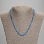 Kette aus facettiertem Apatit, Körner 6×5 mm, Länge ca. 45 mm, mit Verschluss