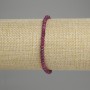 Armband aus facettiertem Rubin – Rondellperlen 4×3 mm, Länge 18 cm