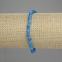 Armband aus Apatit, facettierte Körner 6×5 mm, Länge ca. 18 cm